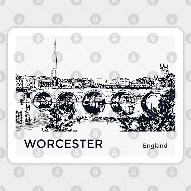 Worcester England Magnet by Lakeric